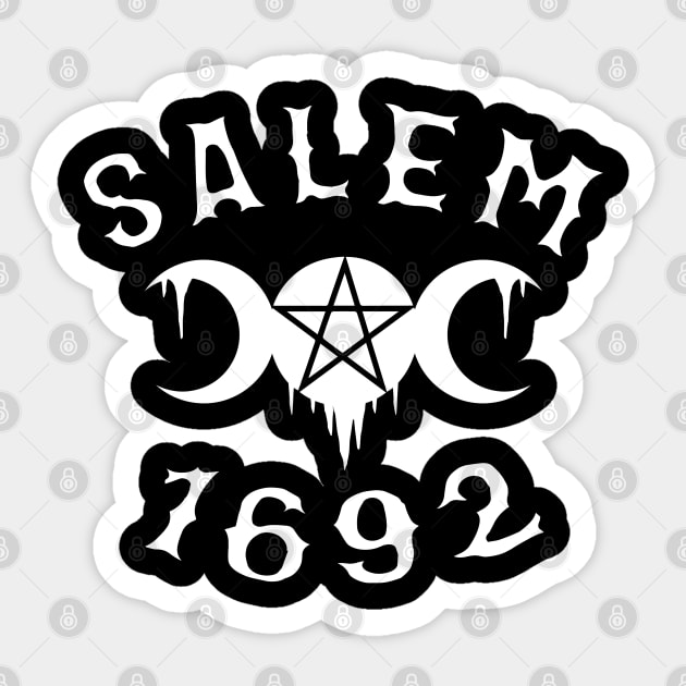 Wiccan Occult Satanic Salem 1692 Sticker by Tshirt Samurai